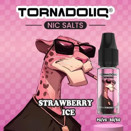 Eliquide Fraise Ice Sels Tornadoliq 10ML