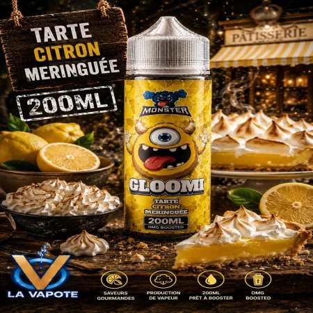 E-liquide Astra Monster 200 ml  , tarte et citron, meringue