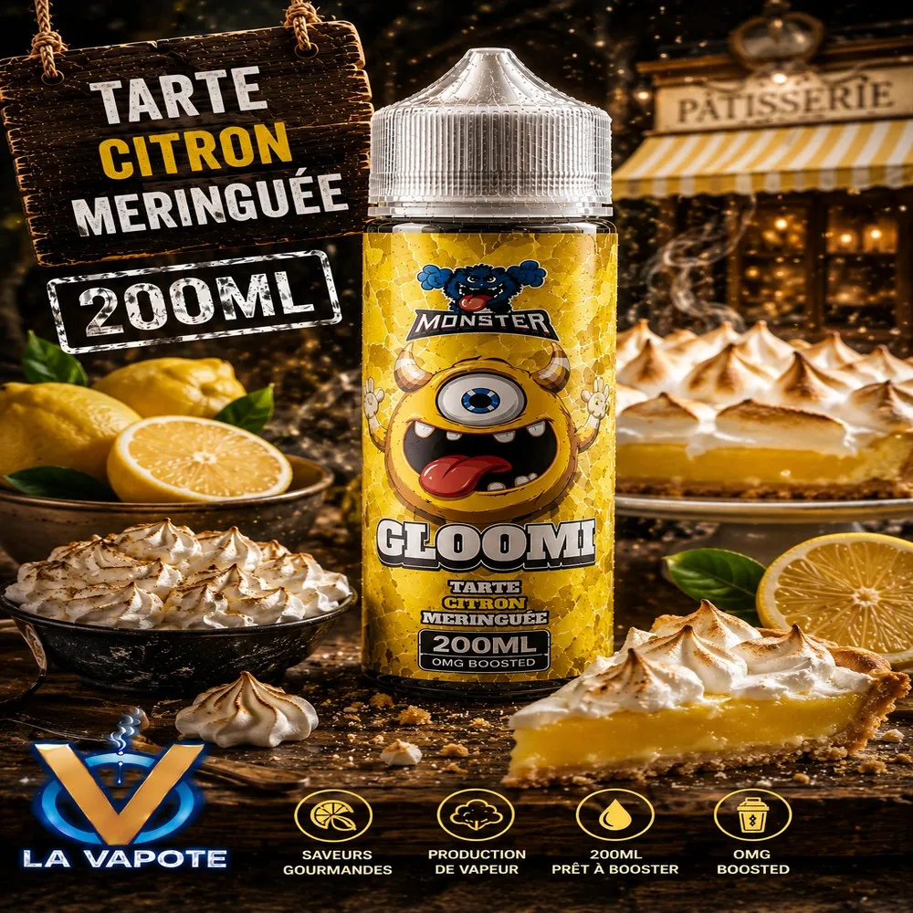 E-liquide Astra Monster 200 ml  , tarte et citron, meringue