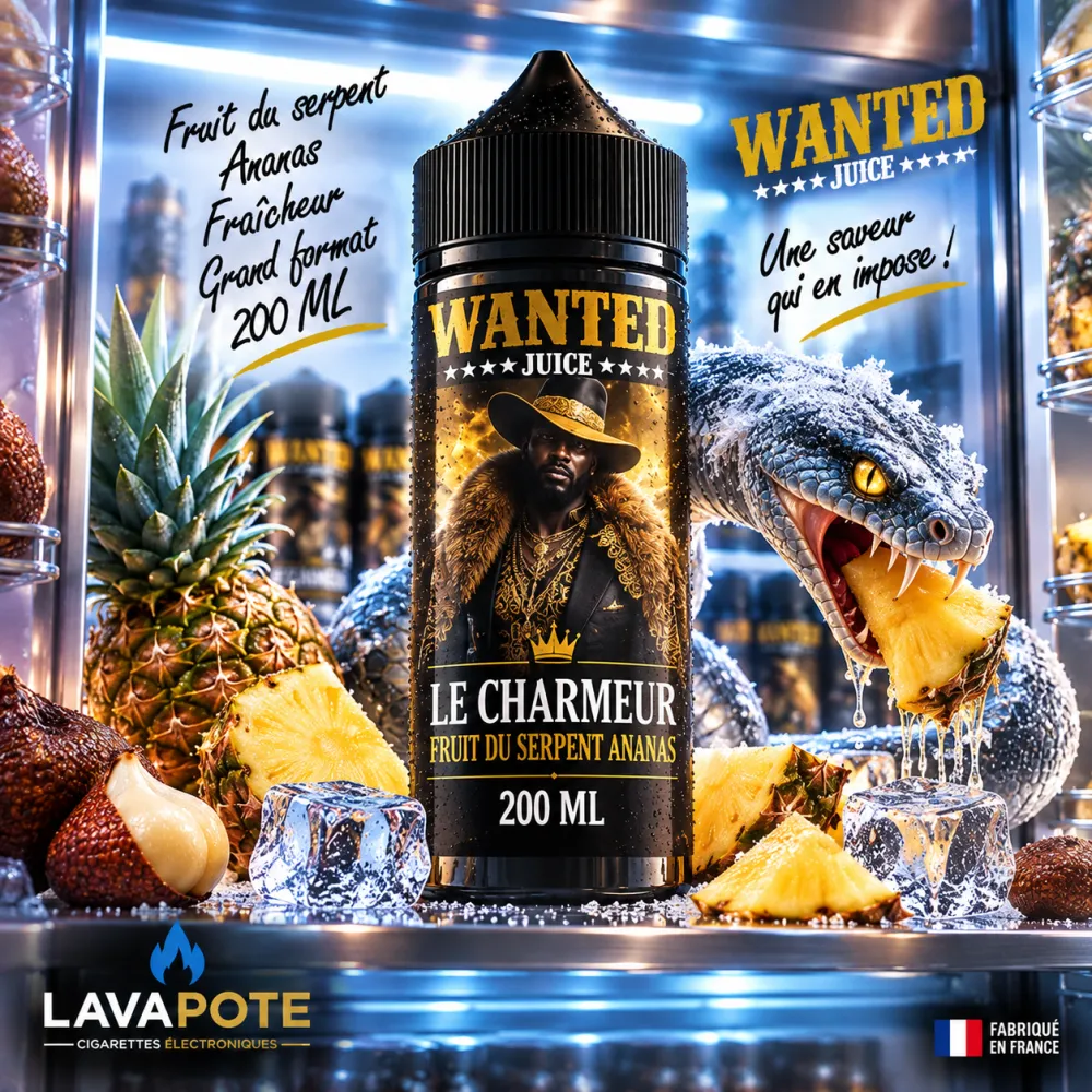 E-liquide Le Charmeur 200 ml Wanted Juice | La Vapote