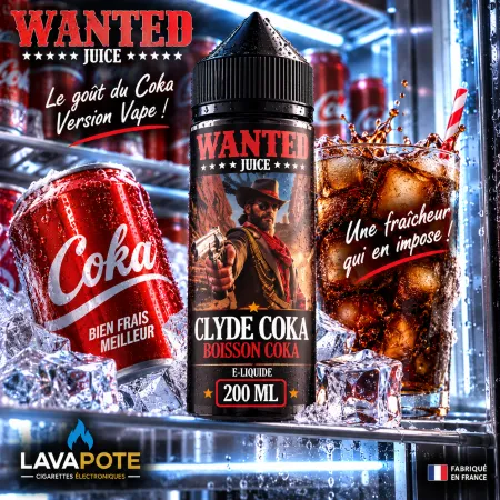 Eliquide Cola Pétillant frais Wanted 200ML