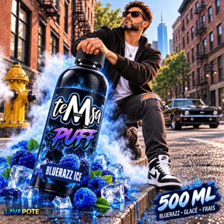 E-liquide Bluerazz Ice TEMSA 500 ml | La Vapote
