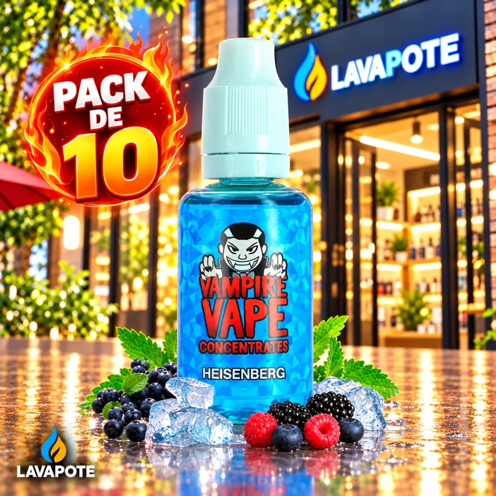 1 Pack 10X Heisenberg Vampire Vape 30ML