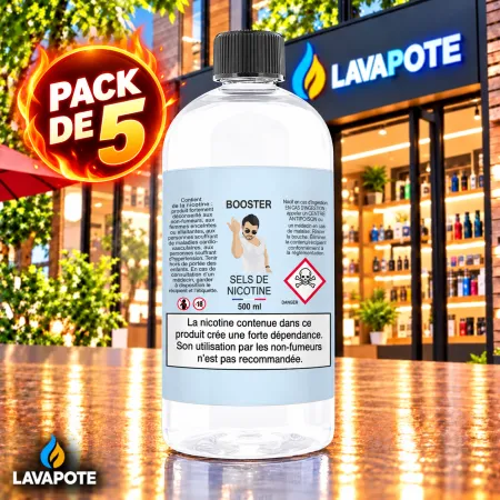 1 Pack 5X Booster 50-50 Aromea 500 ML