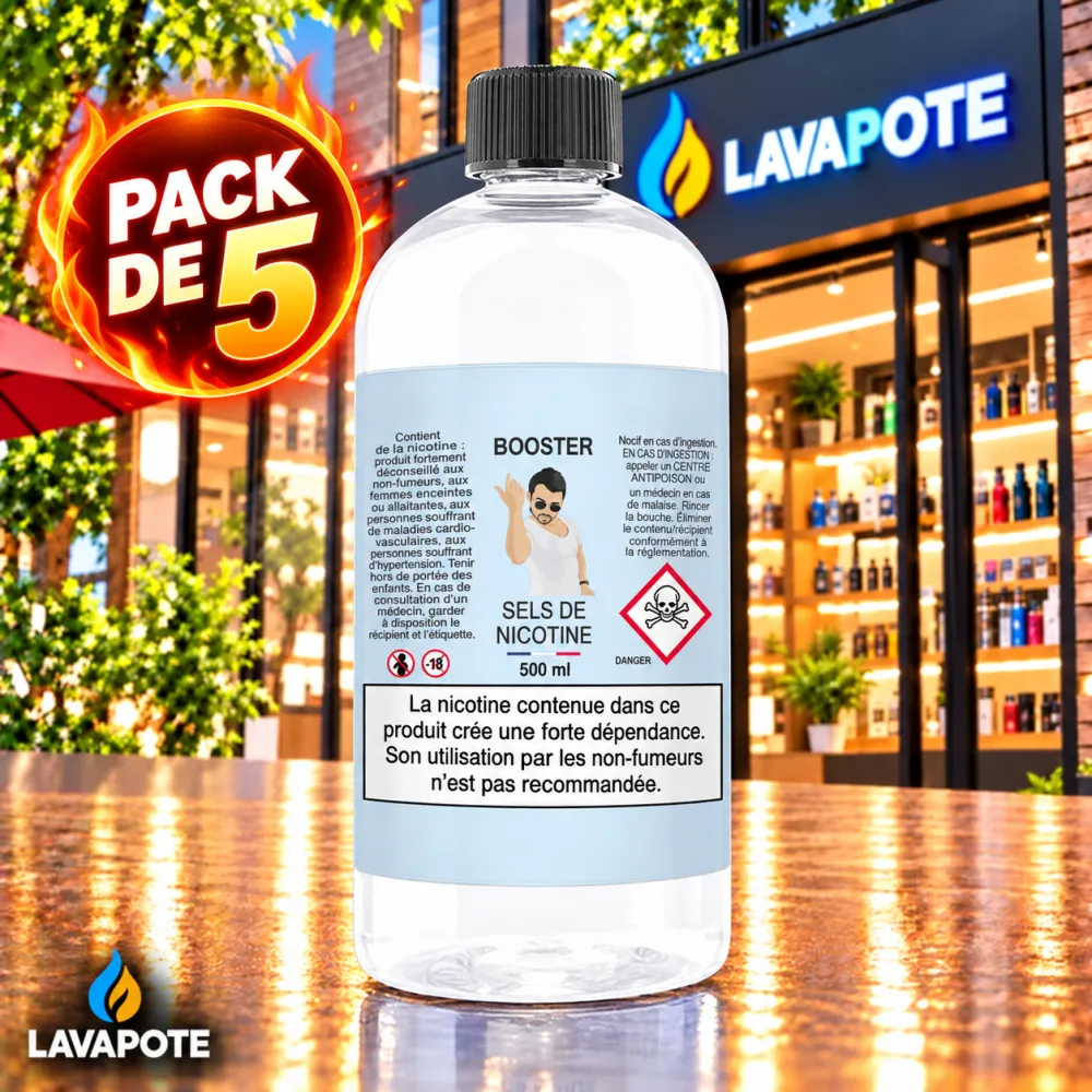 1 Pack 5X Booster 50-50 Aromea 500 ML