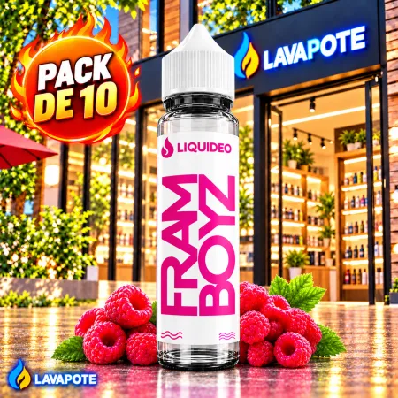 1 Pack 10X Framboyz Liquideo 50ML