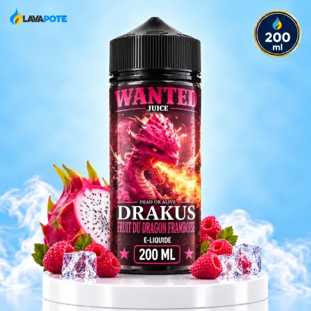 Eliquide Fruit Dragon Framboise Frais Wanted 200ML