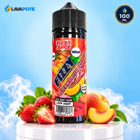 Eliquide Fraise Pêche Fizzy 100ML