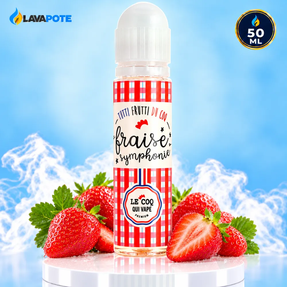 Eliquide Charlotte Aux Fraises Le Coq Qui Vape 50ML