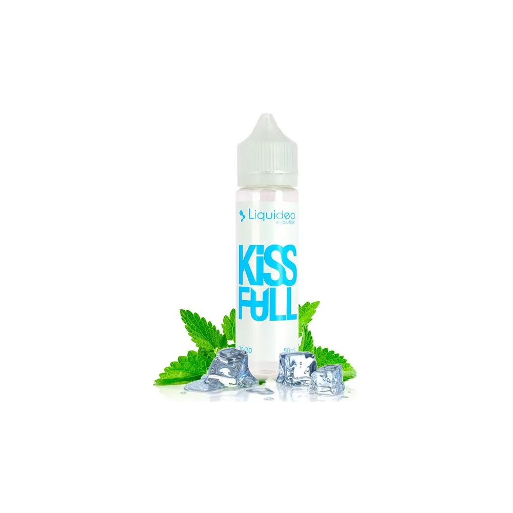 Kiss Full 50 ML Liquideo, zero nicotine,triple menthe.