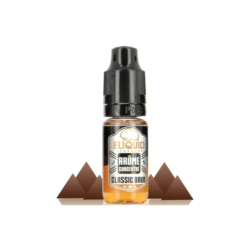 Classic Brun Eliquid France 10 ML, un classic brun chocolaté.