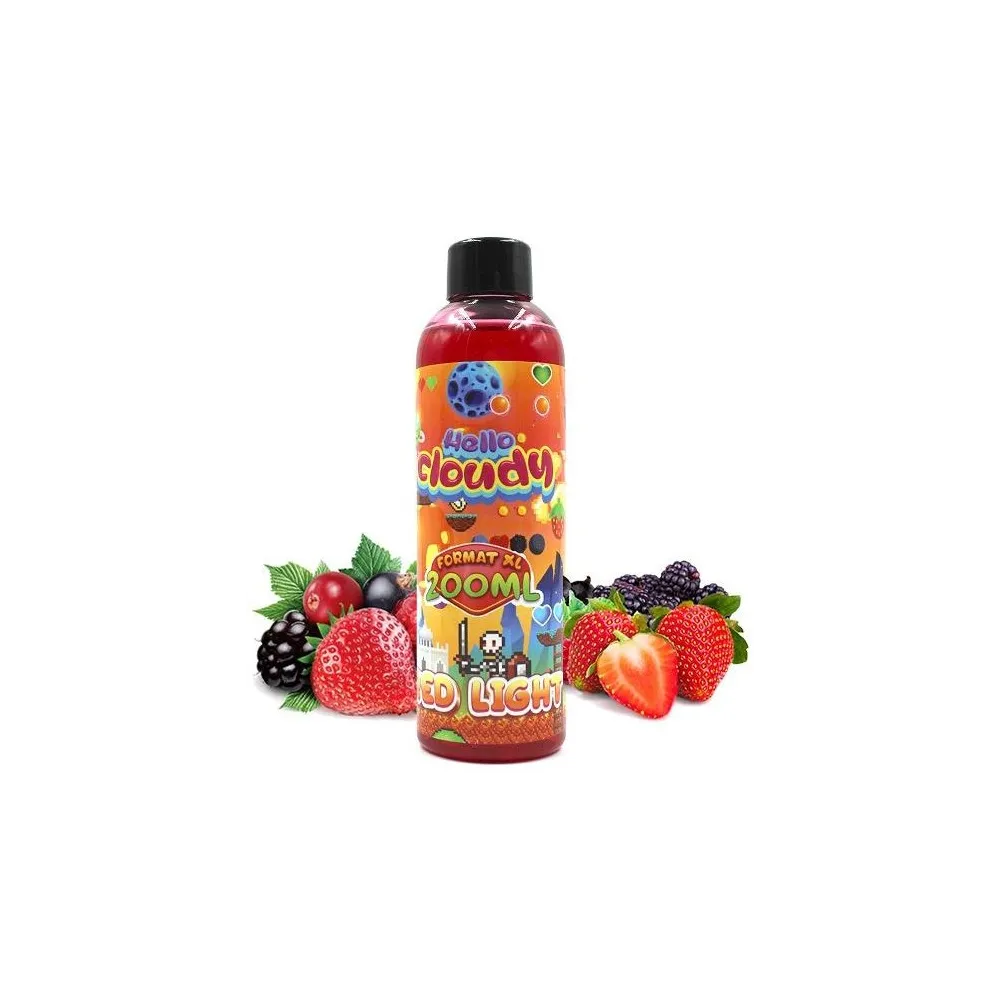 Une vape plein de fruits à Lille, Red Light Hello Cloudy 200ML.